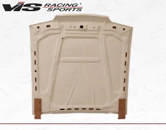 1987-1993 Ford Mustang 2Dr Cowl Induction Fiber Glass Hood - Image 3