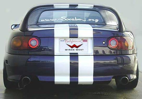 1990-1998 Mazda Miata Super Style Wing No Light Fiberglass