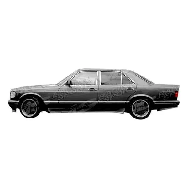 1992-1999 Mercedes S-Class W140 4Dr Euro Tech Side Skirts