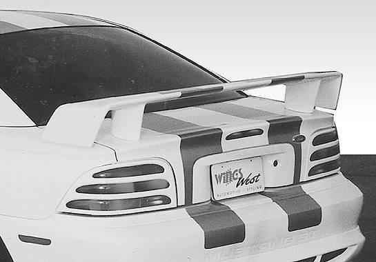 1994-1998 Ford Mustang Touring Style Wing No Light Fits Oem Holes