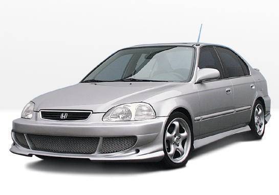1996-1998 Honda Civic 2Dr Bigmouth 4Pc Complete Kit - Image 2