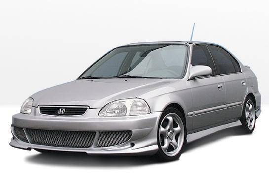 1996-1998 Honda Civic 4Dr Bigmouth 4Pc Complete Kit - Image 2