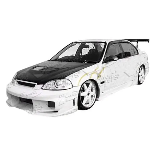 1996-2000 Honda Civic 2Dr Wave Side Skirts