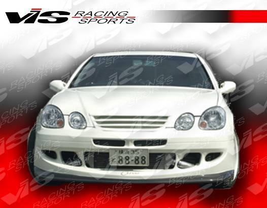 1998-2005 Lexus Gs 300/400 4Dr Alfa Front Bumper With Carbon Fiber Lower Add-On Front Lip - Image 4