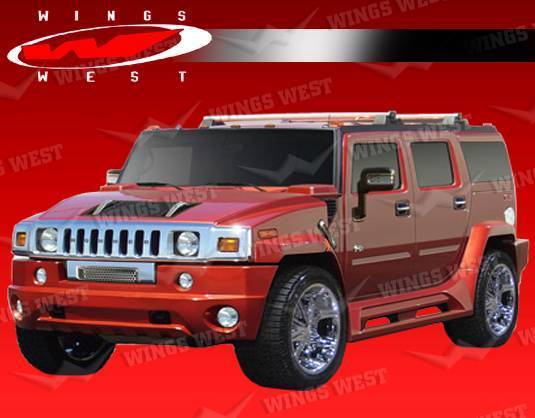 2003-2009 Hummer H2 4Dr H2 Jpc 10 Piece FRP Primer Aero Kit - Image 2