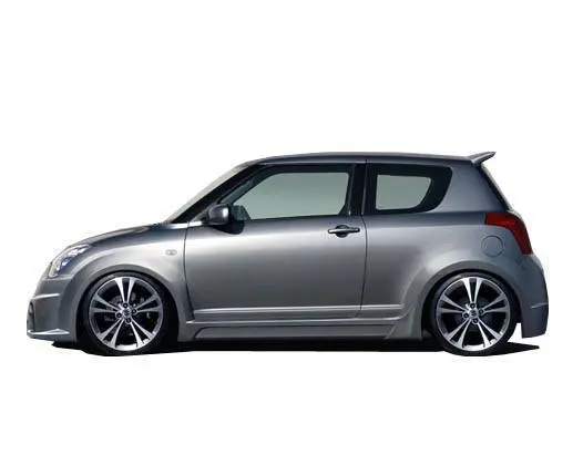 2005-2008 Suzuki Swift 4Dr Viper Side Skirts - Image 2