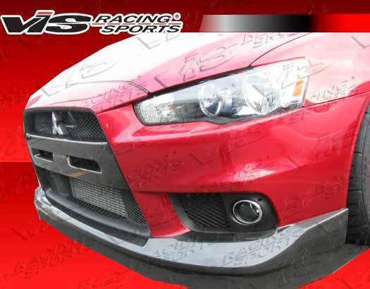 2008-2014 Mitsubishi Evo 10 Oem Style Carbon Fiber Front Lip - Image 2
