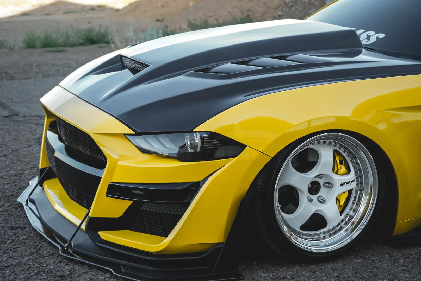 2018-2023 Ford Mustang 2Dr GT 500 Style Front Bumper FRP