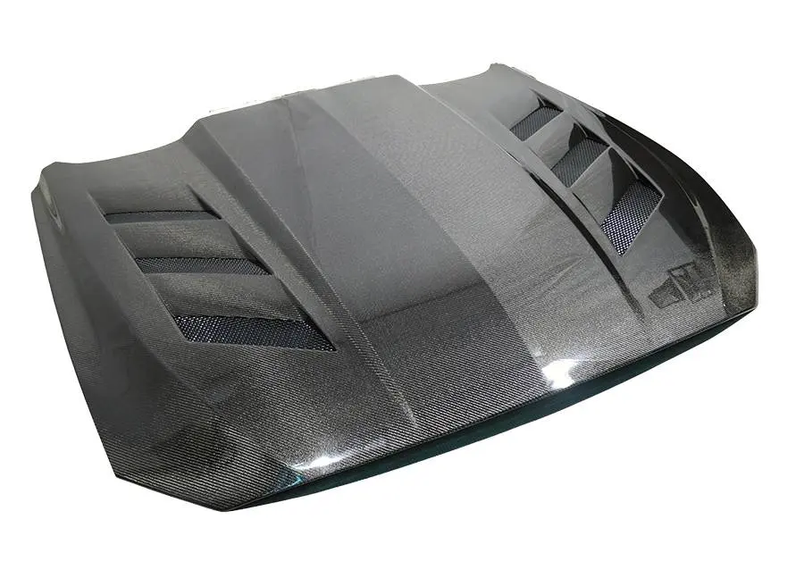 Carbon Fiber Hood AMS Style for Ford MUSTANG 2DR 2018-2023