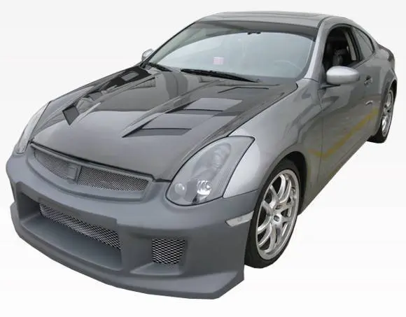 Carbon Fiber Hood AMS Style for Infiniti G35 2DR 2003-2007 - Image 2
