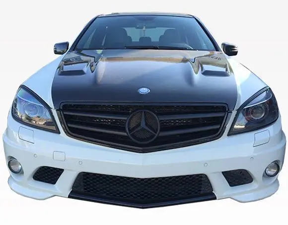 Carbon Fiber Hood DTM Style for Mercedes C-Class C63 4DR 2008-2011 - Image 2