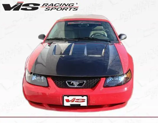 Carbon Fiber Hood Heat Extractor Style for Ford MUSTANG 2DR 1999-2004 - Image 3