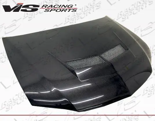 Carbon Fiber Hood Invader 2 Style for Mitsubishi EVO 8 4DR 2003-2005 - Image 2