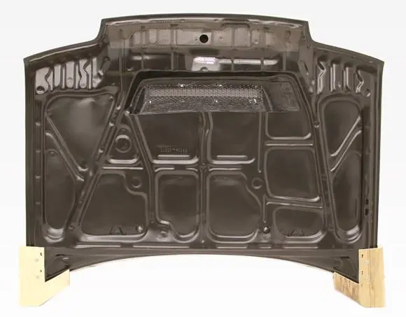 Carbon Fiber Hood Invader Style for Honda Civic 4DR 1988-1991 - Image 4