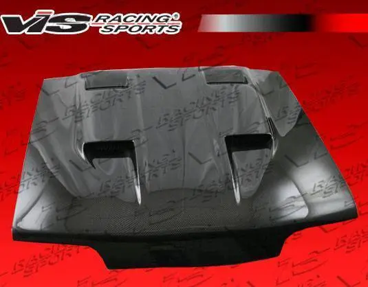 Carbon Fiber Hood Mach 5 Style for Ford MUSTANG 2DR 1987-1993 - Image 3