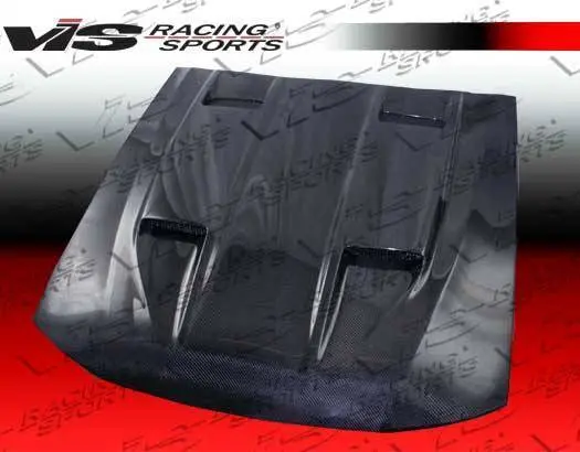 Carbon Fiber Hood Mach 5 Style for Ford MUSTANG 2DR 1999-2004 - Image 2