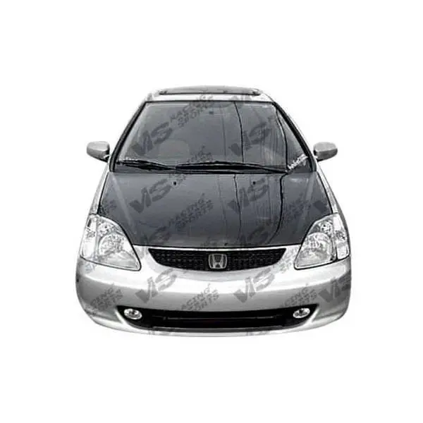 Carbon Fiber Hood OEM Style for Honda Civic (Si) Hatchback 2002-2005 - Image 2