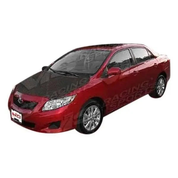 Carbon Fiber Hood OEM Style for Toyota Corolla 4DR 2009-2013 - Image 2