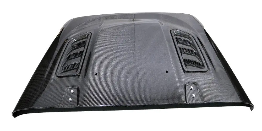 Carbon Fiber Hood Rubicon Style for Jeep Wrangler JK 4DR 2007-2018 - Image 3