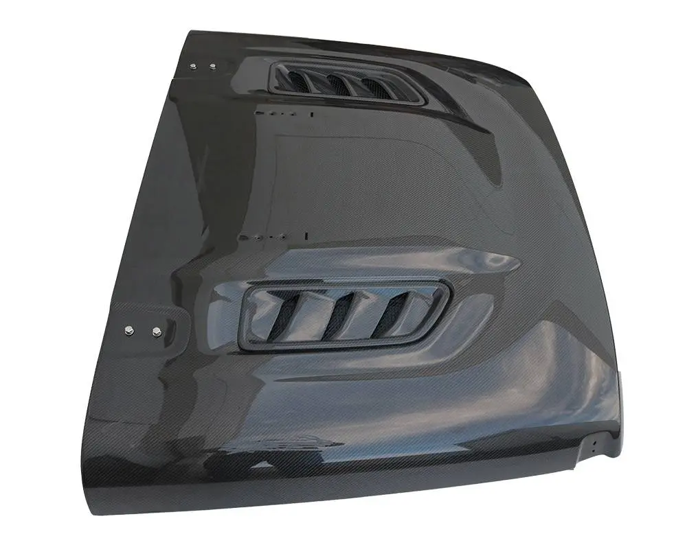 Carbon Fiber Hood Rubicon Style Style for Jeep Wrangler JL 4DR 2018-2019 - Image 4