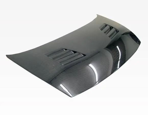 Carbon Fiber Hood Techno R Style for Honda Civic 2DR 2006-2011 - Image 2
