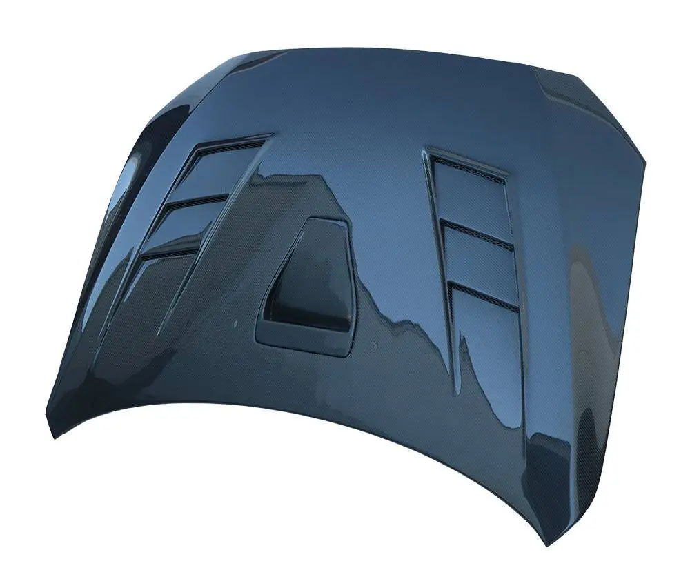 Carbon Fiber Hood Terminator GT Style for Mitsubishi EVO 10 4DR 2008-2015 - Image 2