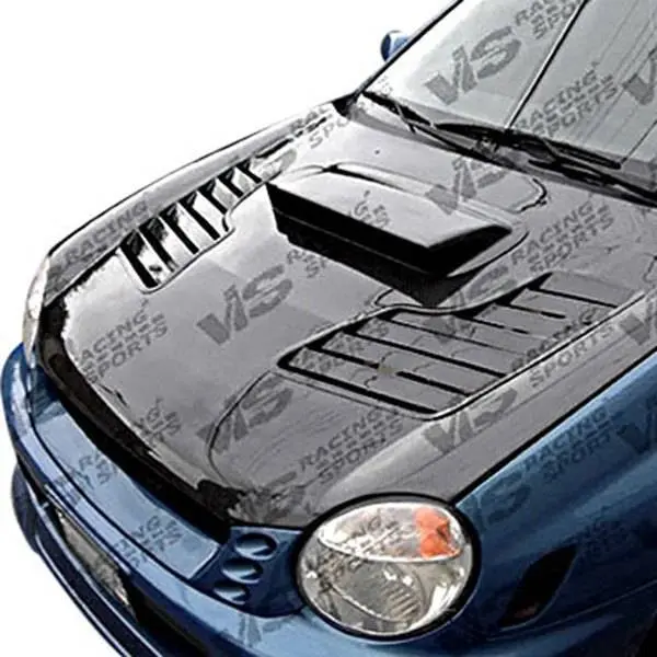 Carbon Fiber Hood Tracer Style for Subaru WRX 4DR 2002-2003 - Image 2