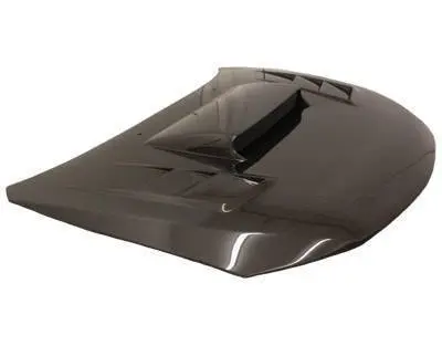 Carbon Fiber Hood Tracer Style for Subaru WRX Hatchback & 4DR 2008-2014 - Image 2