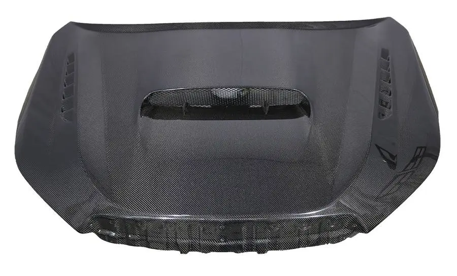 Carbon Fiber Hood V Line Style for Subaru Forester 4DR 14-18 - Image 2