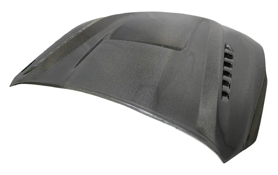 Carbon Fiber Hood V Line Style for Subaru Forester 4DR 14-18 - Image 3