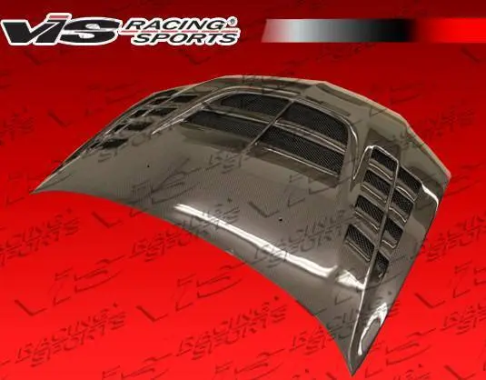 Carbon Fiber Hood VTX Style for Mitsubishi EVO 8 4DR 2003-2005 - Image 3