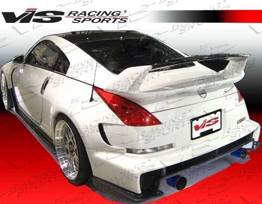 Carbon Fiber Mid Deck Spoiler AMS Style for Nissan 350Z 2DR 2003-2008 - Image 2
