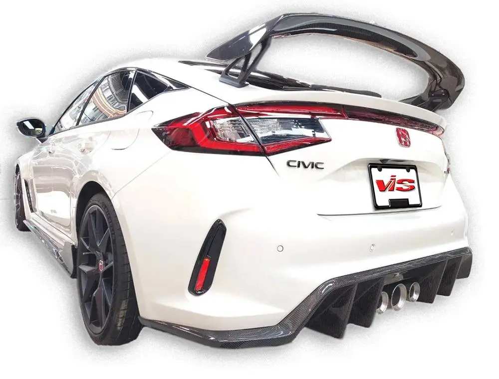 Carbon Fiber Rear Diffuser RS Style For Honda Civic FL5 Type R 2023-2024
