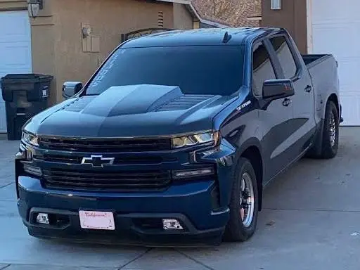 Double Sided Carbon Fiber Hood TMS Style for Chevrolet Silverado 1500 2019-2026 - Image 4